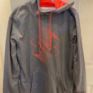 Under Armour Fleece Blur Logo Hoodie Gray XL